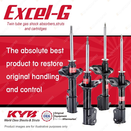 Front + Rear KYB EXCEL-G Shock Absorbers for HYUNDAI Excel X3 Sprint G4 1.5 I4