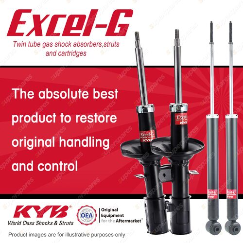 Front + Rear KYB EXCEL-G Shock Absorbers for HYUNDAI Getz TB I4 D4 FWD Hatch