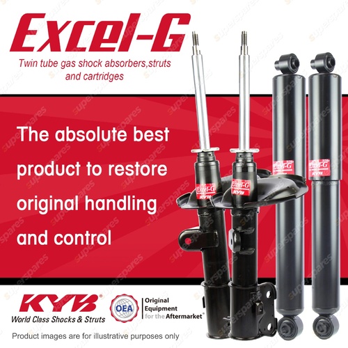 Front + Rear KYB EXCEL-G Shock Absorbers for HYUNDAI iLoad TQ I4 DT4 08-13