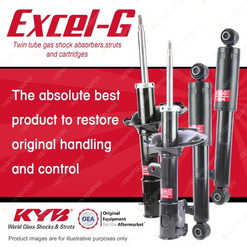 Front + Rear KYB EXCEL-G Shock Absorbers for HYUNDAI Santa Fe CM 4WD FWD Wagon