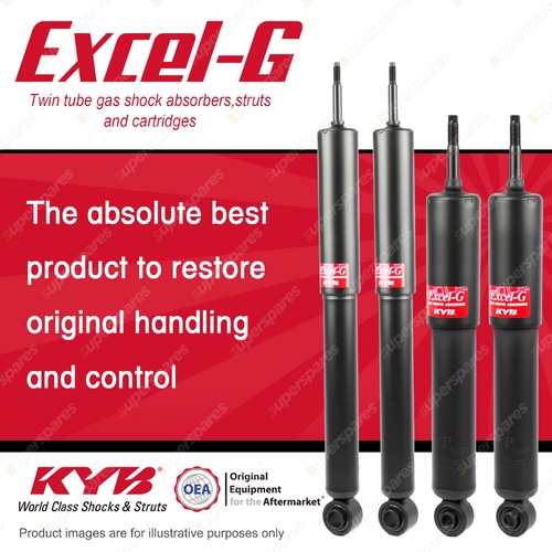 Front + Rear KYB EXCEL-G Shock Absorbers for HYUNDAI Terracan HP DT4 V6 4WD SUV