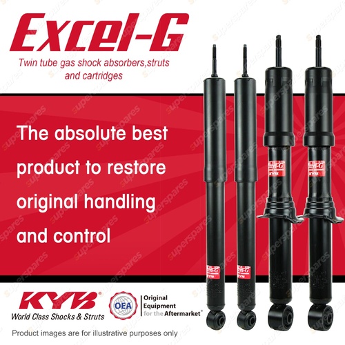 Front + Rear KYB EXCEL-G Shock Absorbers for ISUZU MU-X UC 4JJ1TC 3.0 4WD SUV