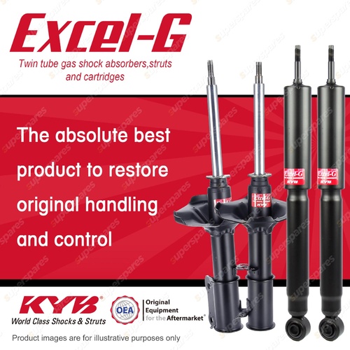 Front + Rear KYB EXCEL-G Shock Absorbers for KIA Carnival KV11 2.5 V6 FWD Wagon