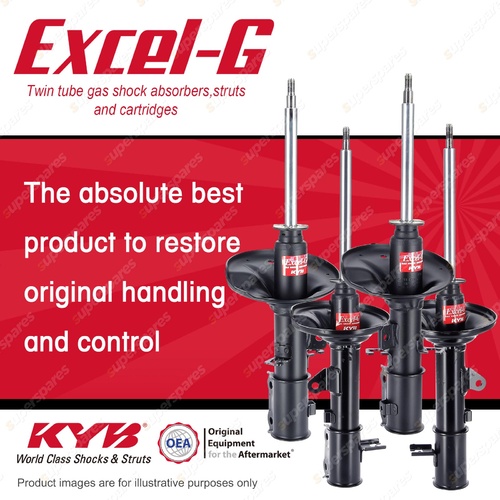 Front + Rear KYB EXCEL-G Shock Absorbers for KIA Cerato LD G4GC 2.0 I4 FWD All