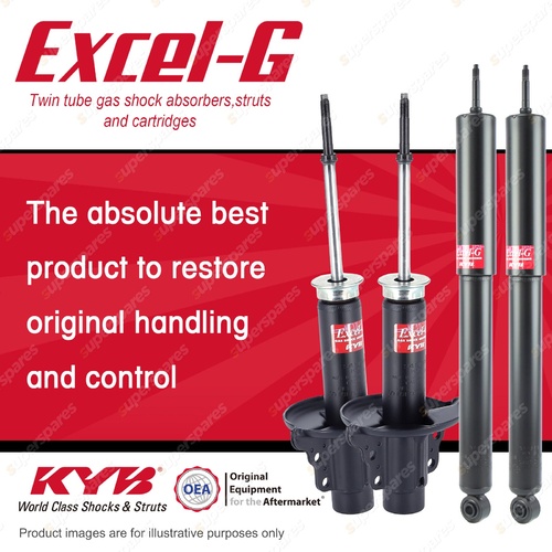 Front + Rear KYB EXCEL-G Shock Absorbers for KIA Sportage JA553 FE 2.0 4WD 96-99