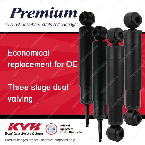 Front + Rear KYB PREMIUM Shock Absorbers for LAND ROVER Series 1 2.0 2.0 I4 4WD