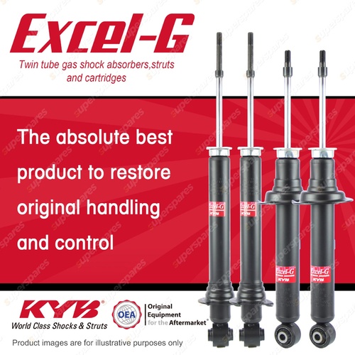 Front + Rear KYB EXCEL-G Shock Absorbers for LEXUS IS300 JCE10 2JZ-GE 3.0 I6 RWD