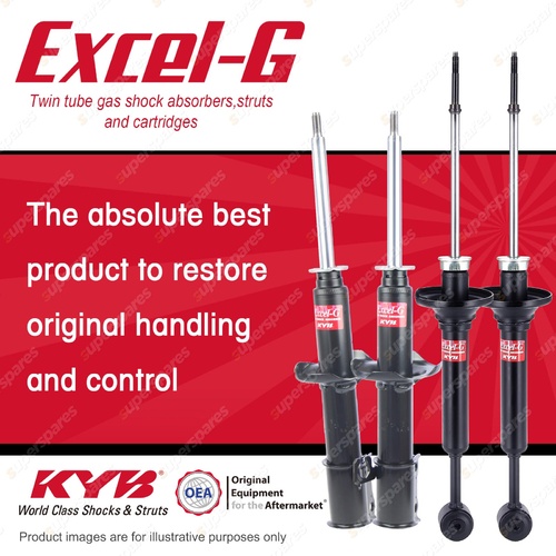 Front + Rear KYB EXCEL-G Shock Absorbers for MAZDA 121 DB I4 FWD Sedan