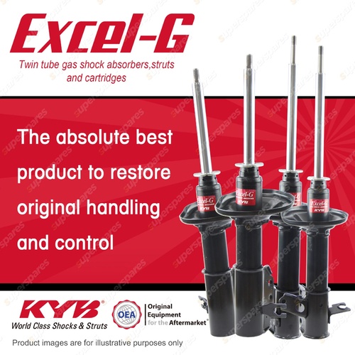 Front + Rear KYB EXCEL-G Shock Absorbers for MAZDA 323 BA V6 FWD All Styles