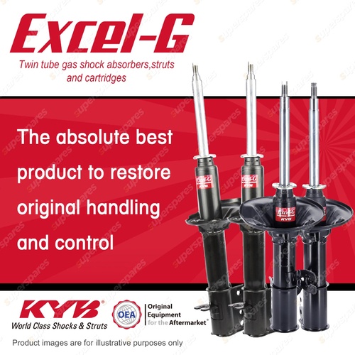 Front + Rear KYB EXCEL-G Shock Absorbers for MAZDA 626 GV F2 2.2 I4 FWD Wagon