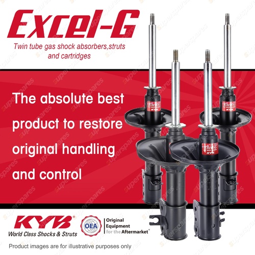 Front + Rear KYB EXCEL-G Shock Absorbers for MAZDA 626 GE I4 V6 FWD Sedan