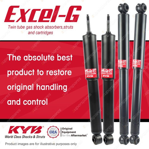 Front + Rear KYB EXCEL-G Shock Absorbers for MAZDA B2600 Bravo G6 2.6 I4 91-99