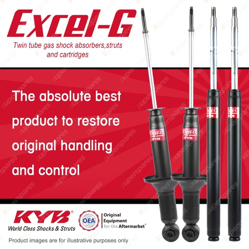 Front + Rear KYB EXCEL-G Shock Absorbers for MAZDA Capella NA 1.6 I4 RWD All