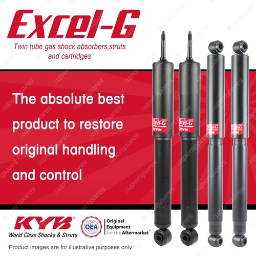 Front + Rear KYB EXCEL-G Shock Absorbers for MAZDA E2000 SH FE 2.0 I4 RWD Van