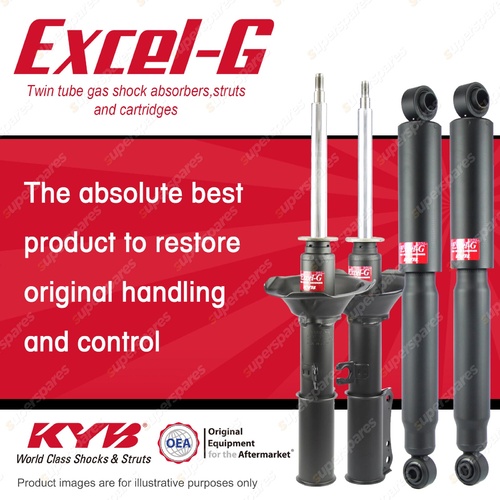 Front + Rear KYB EXCEL-G Shock Absorbers for MAZDA MPV LV JE 3.0 V6 RWD Wagon