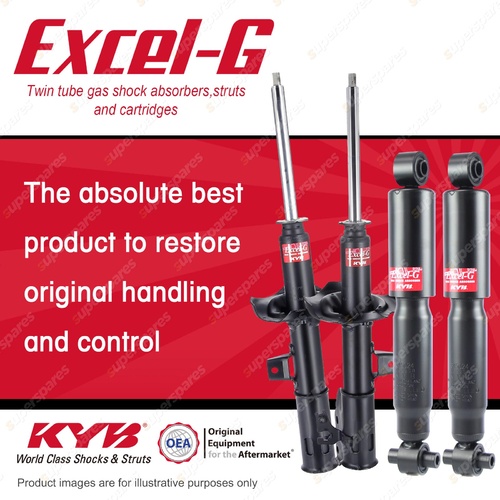 Front + Rear KYB EXCEL-G Shock Absorbers for MAZDA MPV LW V6 FWD Wagon 95mm