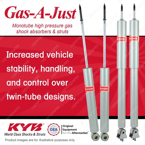 F + R KYB GAS-A-JUST Monotube Shocks for MERCEDES BENZ W108 280 S SE SEL