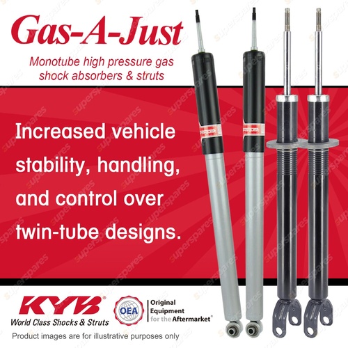 F + R KYB GAS-A-JUST Monotube Shocks for MERCEDES BENZ W211 E240 E270 E320 E350