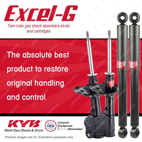 Front + Rear KYB EXCEL-G Shock Absorbers for MITSUBISHI Lancer CC CE I4 Wagon