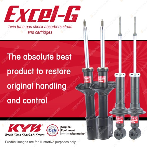 Front + Rear KYB EXCEL-G Shock Absorbers for MITSUBISHI Lancer CG 4G94 2.0 FWD