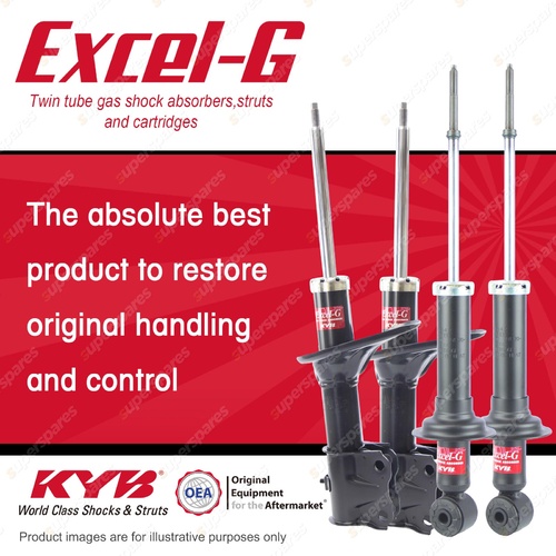 Front + Rear KYB EXCEL-G Shock Absorbers for MITSUBISHI Lancer CG CH FWD Sedan