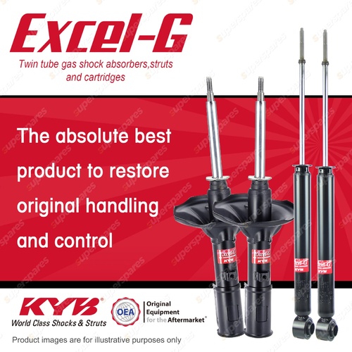 Front + Rear KYB EXCEL-G Shock Absorbers for MITSUBISHI Nimbus UF 4G64 2.4 FWD