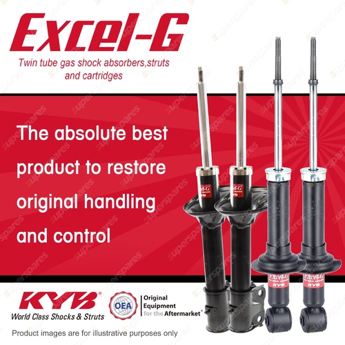 Front + Rear KYB EXCEL-G Shock Absorbers for MITSUBISHI Outlander ZE ZF I4 4WD