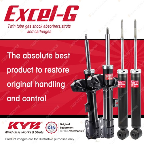 Front + Rear KYB EXCEL-G Shock Absorbers for MITSUBISHI Outlander ZG ZH 4WD