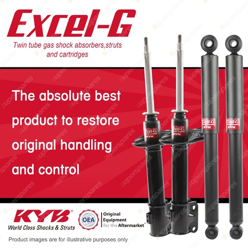 Front + Rear KYB EXCEL-G Shock Absorbers for MITSUBISHI Pajero QA I4 4WD