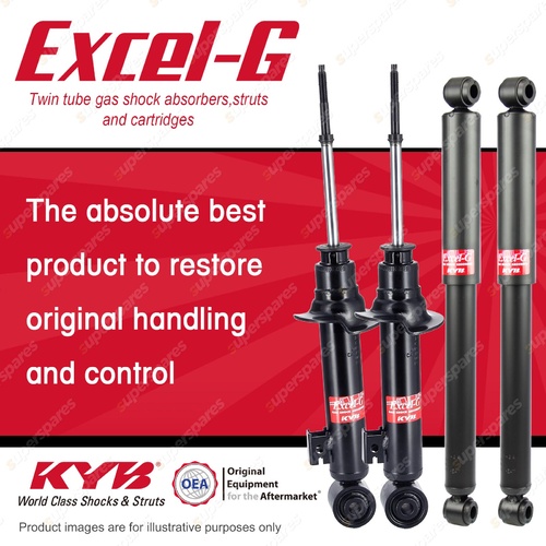 Front + Rear KYB EXCEL-G Shock Absorbers for MITSUBISHI Triton ML MN RWD