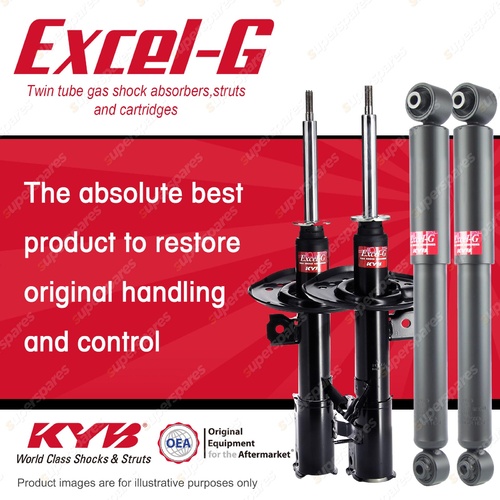 Front + Rear KYB EXCEL-G Shock Absorbers for NISSAN Dualis J10 DT4 FWD AWD Wagon