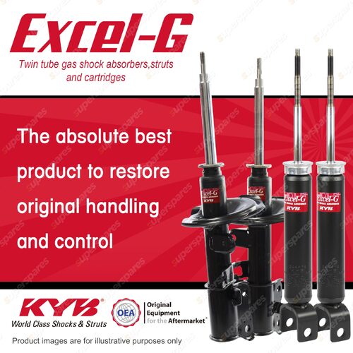 Front + Rear KYB EXCEL-G Shock Absorbers for NISSAN Elgrand E51 V6 RWD 4WD Wagon