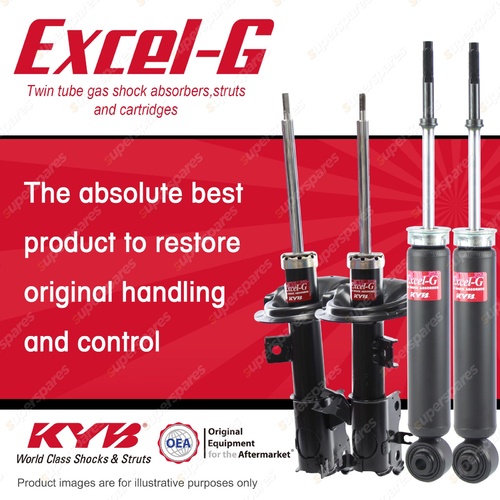 Front + Rear KYB EXCEL-G Shock Absorbers for NISSAN Maxima J31 VQ35DE 3.5 V6 FWD