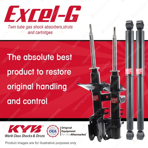 Front + Rear KYB EXCEL-G Shock Absorbers for NISSAN Pathfinder R50 VG33E 99-01