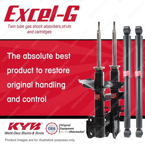 Front + Rear KYB EXCEL-G Shock Absorbers for NISSAN Pathfinder R50 VG33E 01-05