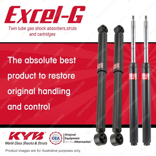 Front + Rear KYB EXCEL-G Shock Absorbers for NISSAN Skyline R30 L24E 2.4 I6 RWD