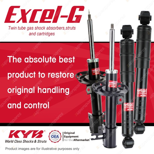 Front + Rear KYB EXCEL-G Shock Absorbers for OPEL Astra AH Z18XE 1.8 I4 FWD ALL