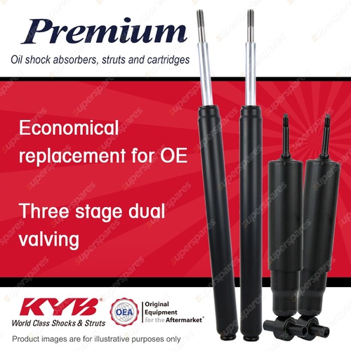 Front + Rear KYB PREMIUM Shock Absorbers for PEUGEOT 505 I4 RWD Sedan