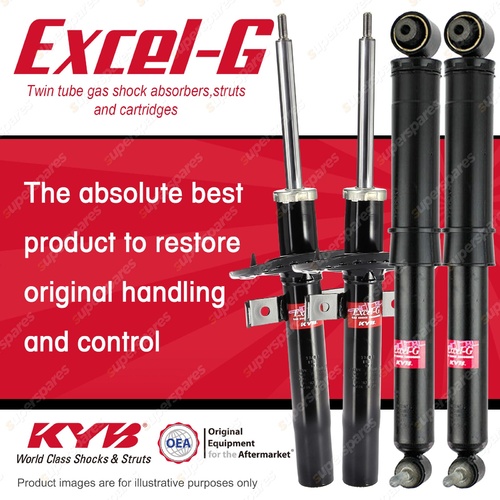 Front + Rear KYB EXCEL-G Shock Absorbers for RENAULT Grand Scenic F4R 2.0 I4 FWD