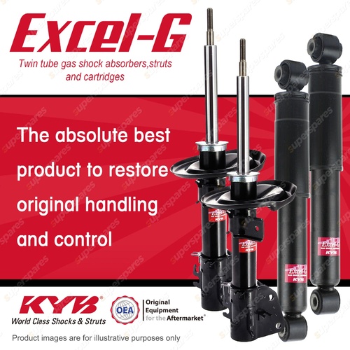 Front + Rear KYB EXCEL-G Shock Absorbers for RENAULT Master X62 DT4 FWD RWD Van