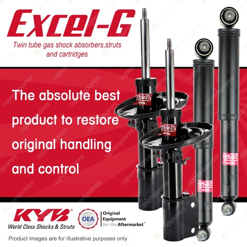 Front + Rear KYB EXCEL-G Shock Absorbers for RENAULT Megane X32 B95 FWD Hatch