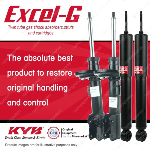 Front + Rear KYB EXCEL-G Shock Absorbers for SAAB 9-3 YS3F I4 V6 DT4 FWD AWD