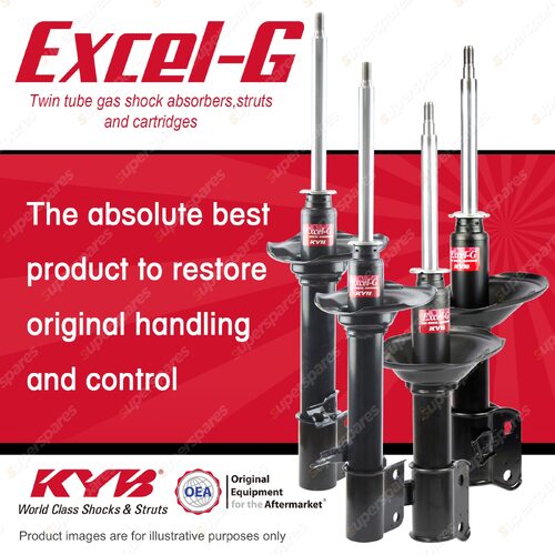 Front + Rear KYB EXCEL-G Shock Absorbers for SUBARU Liberty BC6 BF6 F4 FWD 91-94