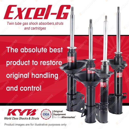 Front + Rear KYB EXCEL-G Shock Absorbers for SUBARU Liberty BD9 BG9 F4 AWD 96-98