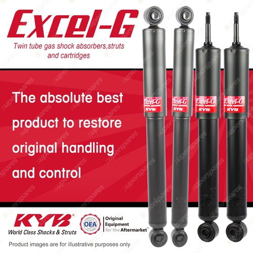 Front + Rear KYB EXCEL-G Shock Absorbers for SUZUKI Jimny SN413 I4 4WD Wagon