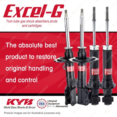 Front + Rear KYB EXCEL-G Shock Absorbers for TOYOTA Celica ZZT231R 2ZZGE 1.8 FWD