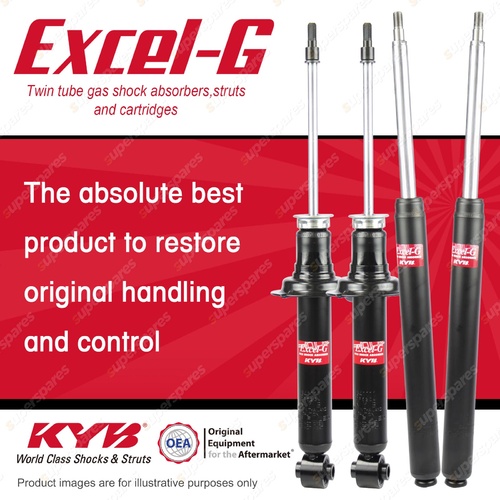 Front + Rear KYB EXCEL-G Shock Absorbers for TOYOTA Chaser GX81 1GGE 2.0 Sedan