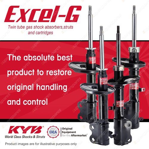 Front + Rear KYB EXCEL-G Shock Absorbers for TOYOTA Corolla AE112R 7AFE 1.8 I4