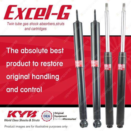 Front + Rear KYB EXCEL-G Shock Absorbers for TOYOTA Cressida MX62R 5ME 2.8 RWD