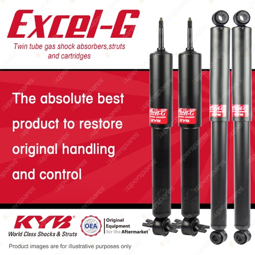 Front + Rear KYB EXCEL-G Shock Absorbers for TOYOTA Hilux LN85R LN86R D4 RWD